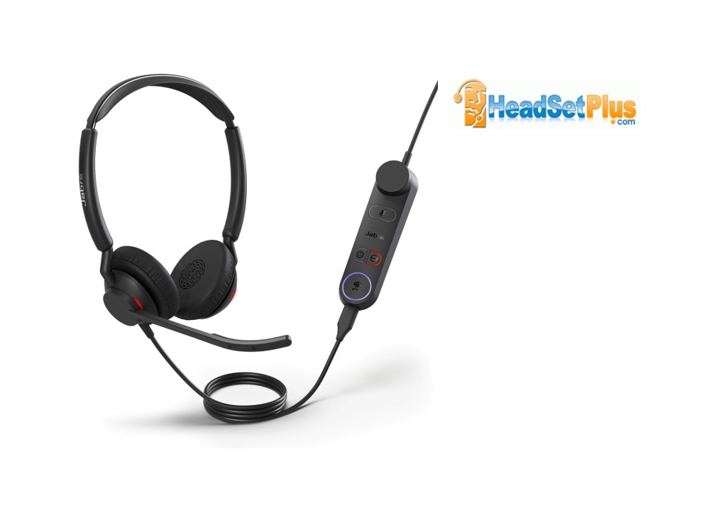 jabra engage 50 ii stereo pc usb-c/a corded headset ms w/control view